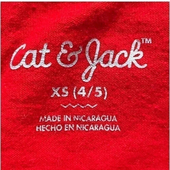 Cat & Jack Long Sleeves Graphic Shirt Soft Lightweight Cotton Blend SZ XS #1743 - Picture 4 of 7